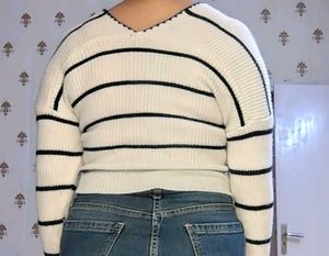Striped Knit Sweater