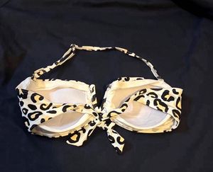 Leopard Print Bikini Top