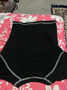 Graphic Print Black Top