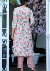 Floral Print 3 Piece Dress