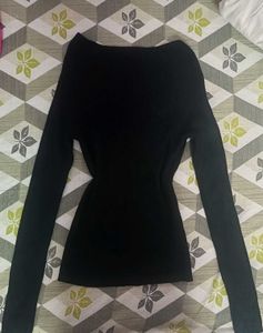 V Neck Bodycon Sweater