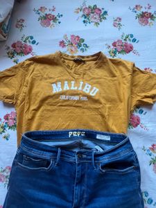 Zudio Mustard Color Crop Top