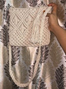 Macrame Crossbody Bag
