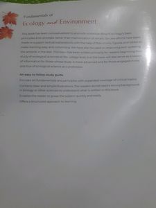 Fundamentals Of Ecology And Environment