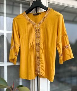Stylish Mustard Top