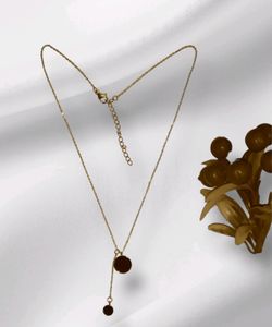 Gold Plated Chain with Dual Pendant