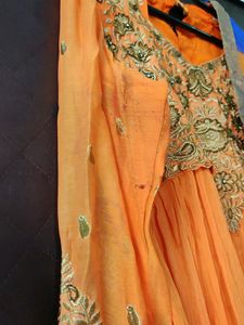 Orange Anarkali