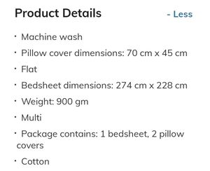 &#34;Brand New&#34; Double Bedsheet With Pillow Cover
