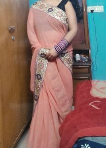 Baby Pink Colour Saree