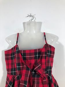 Red&amp;Black Checked Top(Women’s)