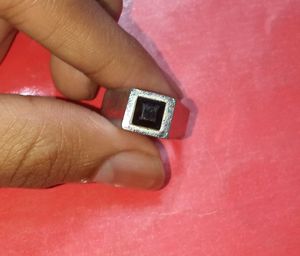 Square Stone Silver Ring