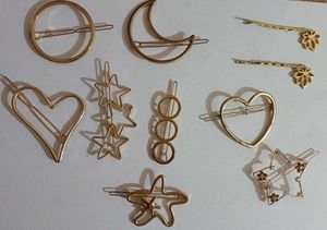 Gold Hair Clip Set