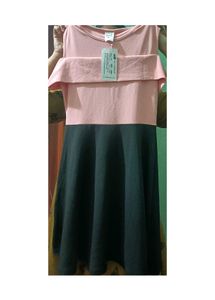 Peach Dress Of Size-M.