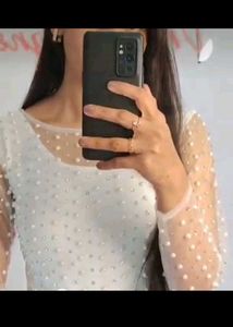 Pearl Embellished Top