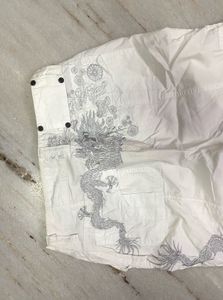 Grunge White Cargos