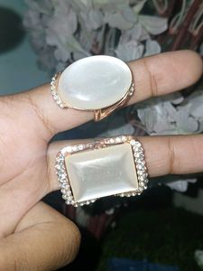 White Stone Ring