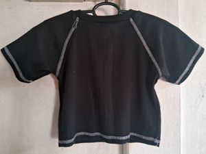 Black Crop Top Printed Curse