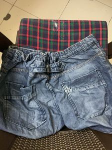 Blue Denim Joggers