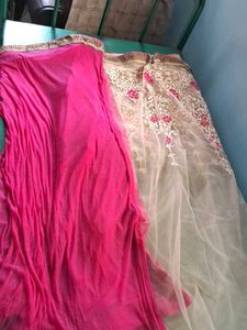 Half Shade Beautiful Work Saree &Beautifu Blouse