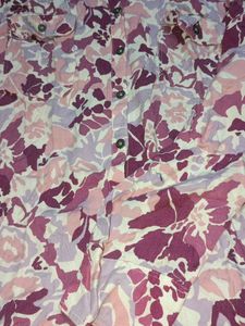 Floral Print Overshirt