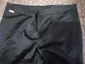 shiny black trouser