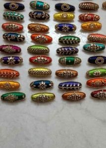 Silk Thread Saree Clips - Handmade &amp; Colorful