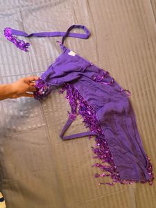 Purple Sequin Skirt