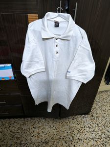 Cotton White T- Shirt Size 46