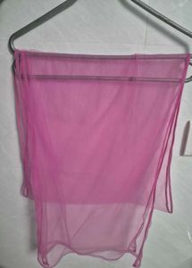 Pink Tulle Maxi Skirt