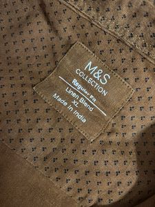Brown  Short Sleeve Shirt