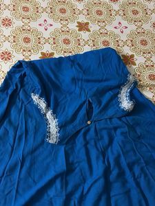 Blue Dress with Lace