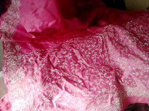 Rose Slik Saree