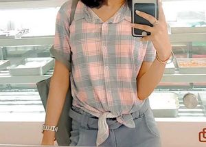Knot Classy Shirt Cup Top