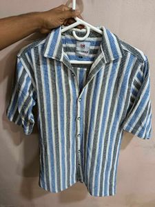 DEFENDER Striped half sleeve Shirt