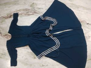 Elegant Blue Kurta Palazzo Set