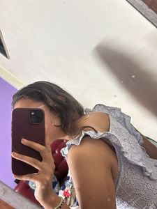 Eyelet Ruffle Tank Top