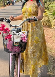 Paisley Halter Sundress with open back