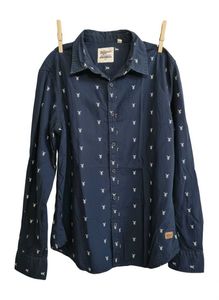 Navy blue shirt men