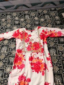 Floral Print Kurta