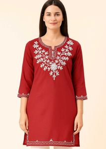 Yellow Diamond Print Tunic Dress