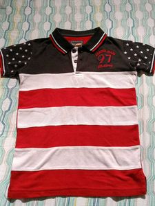 Striped Polo T-Shirt