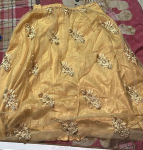 Golden Lehenga Skirt