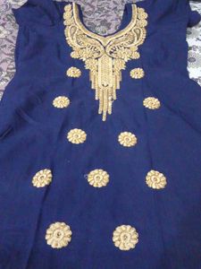Blue Stitched Kurta💙