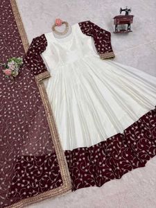 Beautiful Embroidery Design Gown