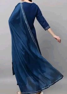 Beautiful Navy Blue Kurta Set