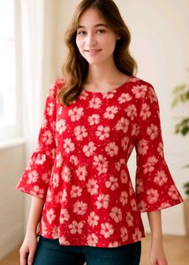 Floral Print Top❤️🌸