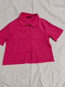 Pink Casual Shirt For Women