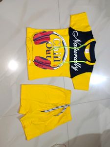 Beautiful 🤩 Yellow Colour Baby Boy Dress