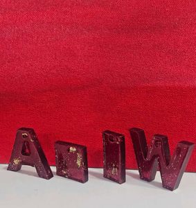 Resin Alphabet Keychains | Customisation Available