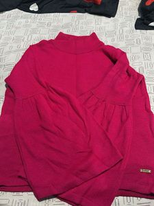 Hot Pink Pullover .. New Wore Only Once